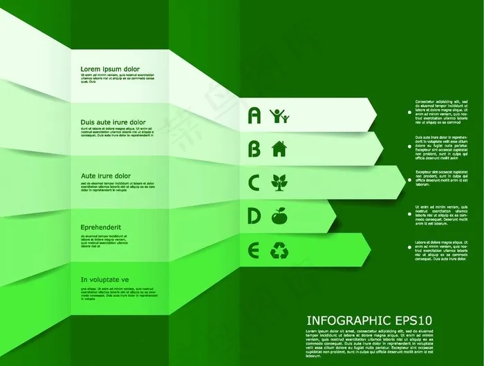 生态信息图表图片eps,ai矢量模版下载