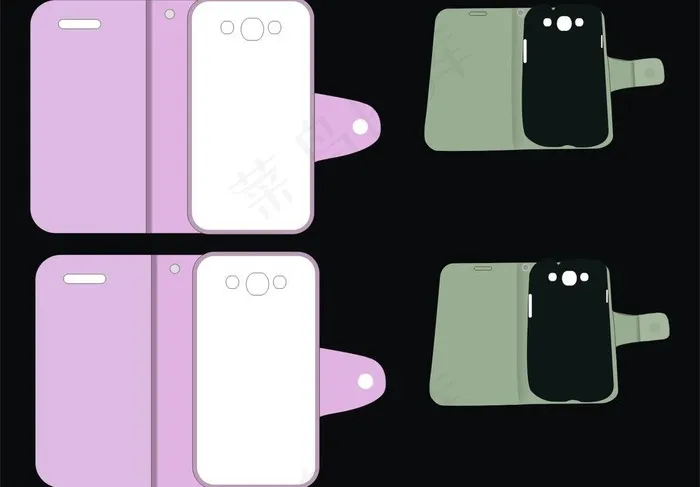 皮套图片cdr矢量模版下载