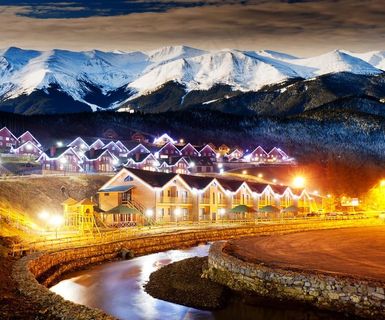 城市圣诞夜景图片