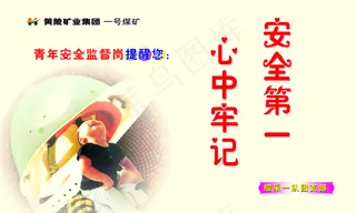 煤矿安全展板