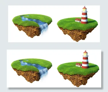 草坪草地素材立体图 草坪草地素材立体图