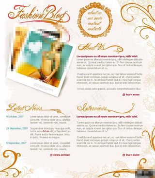 女性私密时尚网页模板