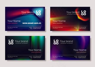 梦幻卡片模板矢量素材