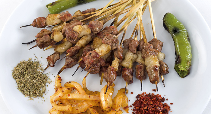 烤羊肉串图片