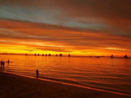 大海夕阳图片 大海夕阳图片