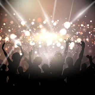 金色灯光派对背景