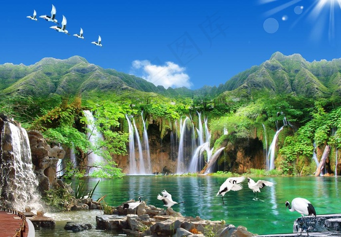 风景画图片(2953X2219(DPI:300))psd模版下载