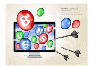 显示器气球背景图片