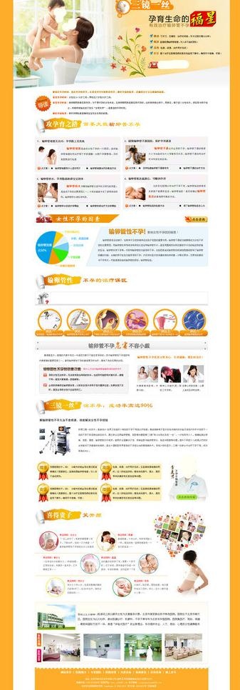 不孕不育专题图片(1580X4100(DPI:72))psd模版下载