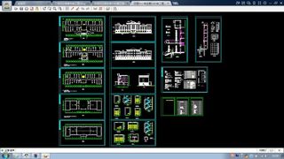 XX4层办公楼建筑全套CAD施工图...