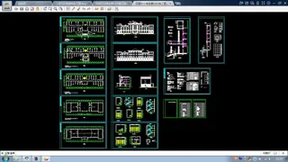 XX4层办公楼建筑全套CAD施工图...