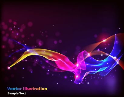 荧光闪烁绚丽背景矢量素材
