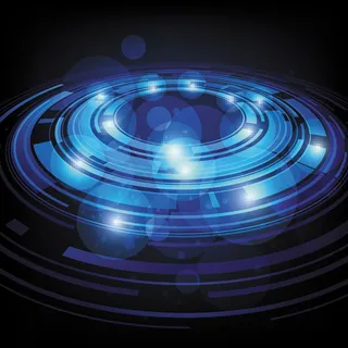 科技感蓝色光线矢量素材