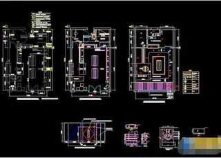 某面包店整套详细cad设计图