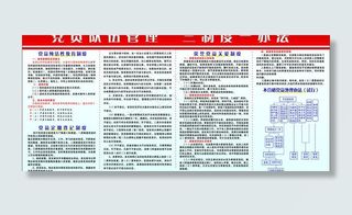 三制度一办法展板图片