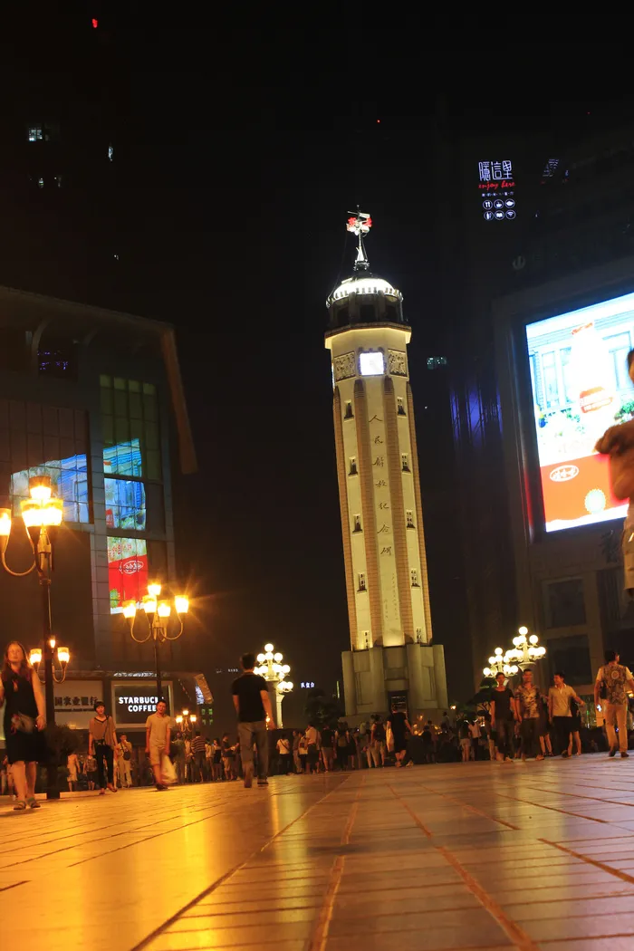 重庆解放碑夜景图片