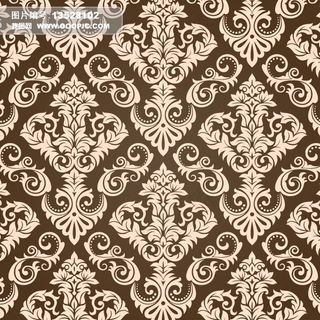 欧式花纹几何抽象图案