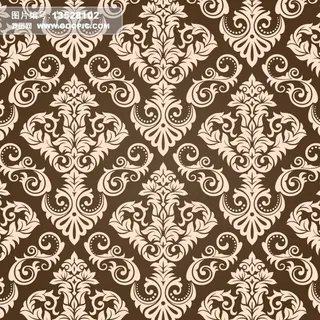 欧式花纹几何抽象图案