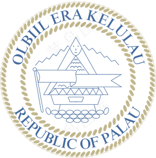 帕劳国徽的剪贴画