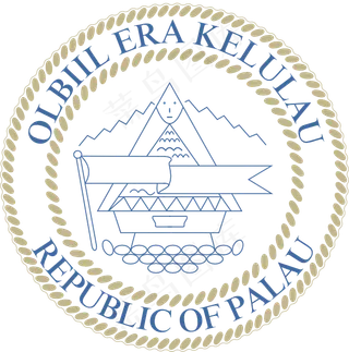 帕劳国徽的剪贴画
