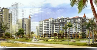 草地绿化与小区楼房等PSD分层素材