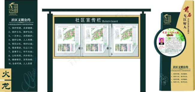 导视牌图片cdr矢量模版下载