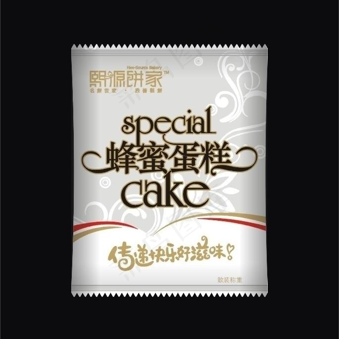 蛋糕包装图片cdr矢量模版下载