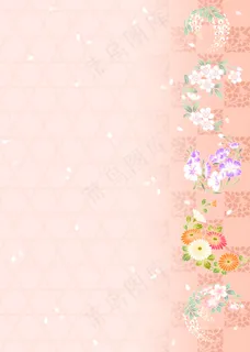 通用高清花卉纹理海报背景服装T恤素...