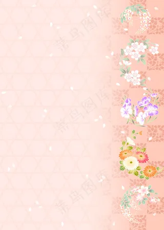 通用高清花卉纹理海报背景服装T恤素...