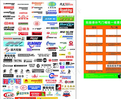 汽车轮胎标志大全图片