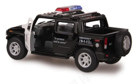 悍马h2警车 尾部图片