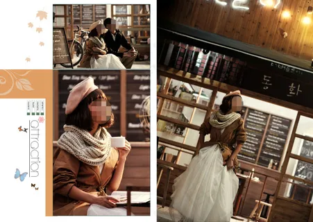 幸福温馨婚纱模板