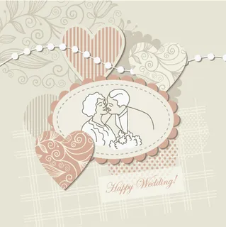 精美婚礼背景矢量素材