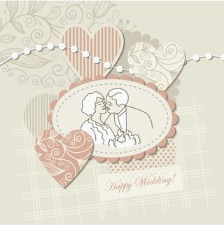 精美婚礼背景矢量素材