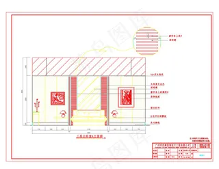 三层主卧室立面图