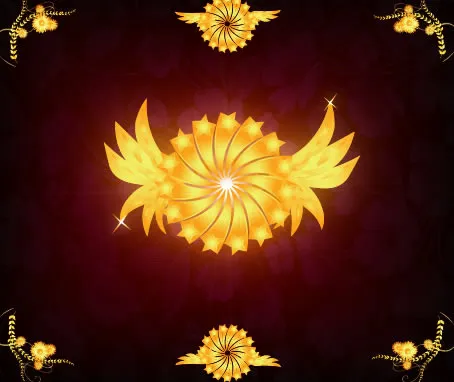 高贵五星花纹矢量背景eps,ai矢量模版下载