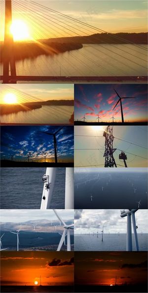 日出日落新能源视频素材