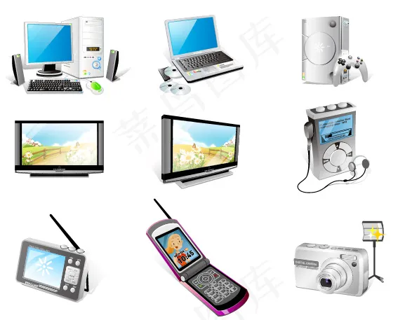 矢量图电器eps,ai矢量模版下载