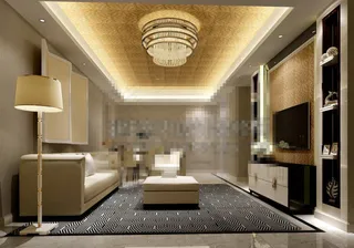 欧式别墅客厅设计素材