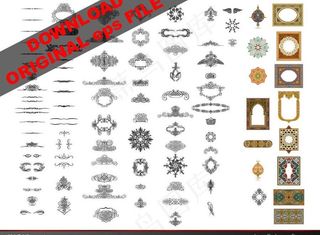 古典欧式花纹框架边框2图片