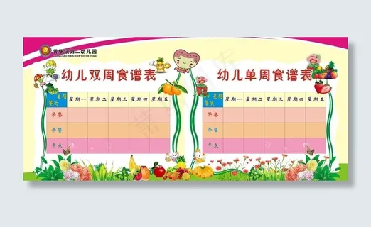 幼儿园食谱图片