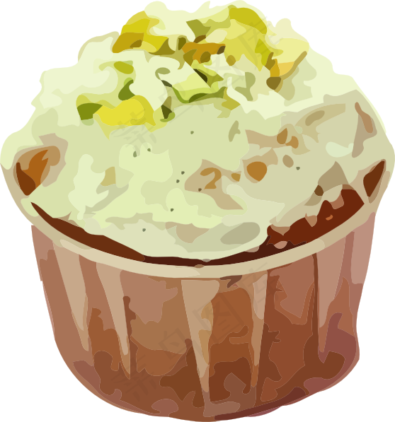 小纸杯蛋糕剪贴画