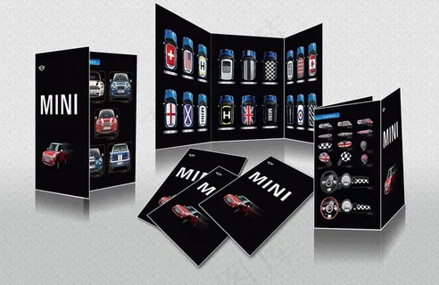 宝马汽车配件三折页图片