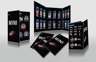 宝马汽车配件三折页图片