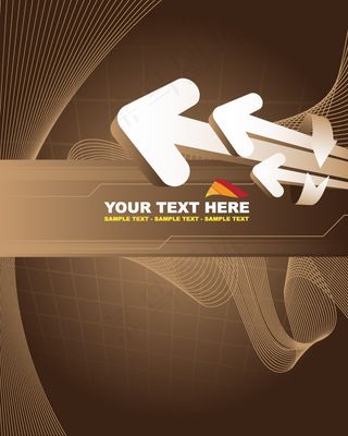 立体箭头背景矢量素材