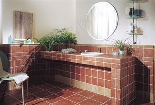 浴室卫生间瓷砖铺贴样板间铺砖