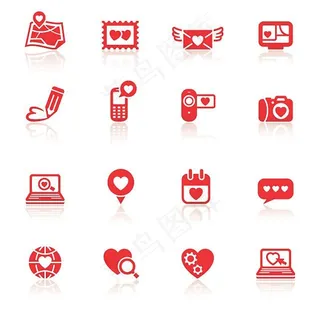 情人节元素矢量素材二