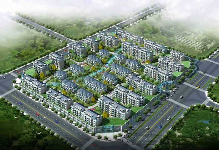 高档小区图片
