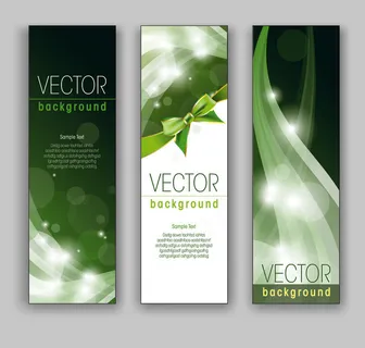 动态的光辉旗帜模板矢量素材