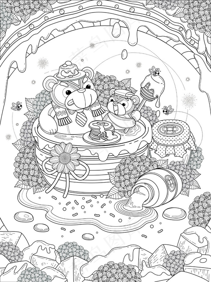 矢量手绘动物插画图片ai矢量模版下载